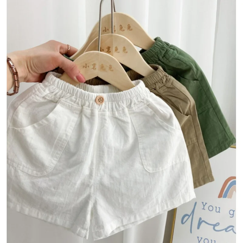 

1 2 3 4 5 лет Детские летние шорты для мальчиков и девочек Корейский стиль Хлопковые шорты для малышей Симпатичные однотонные шорты с эластичной резинкой на талии