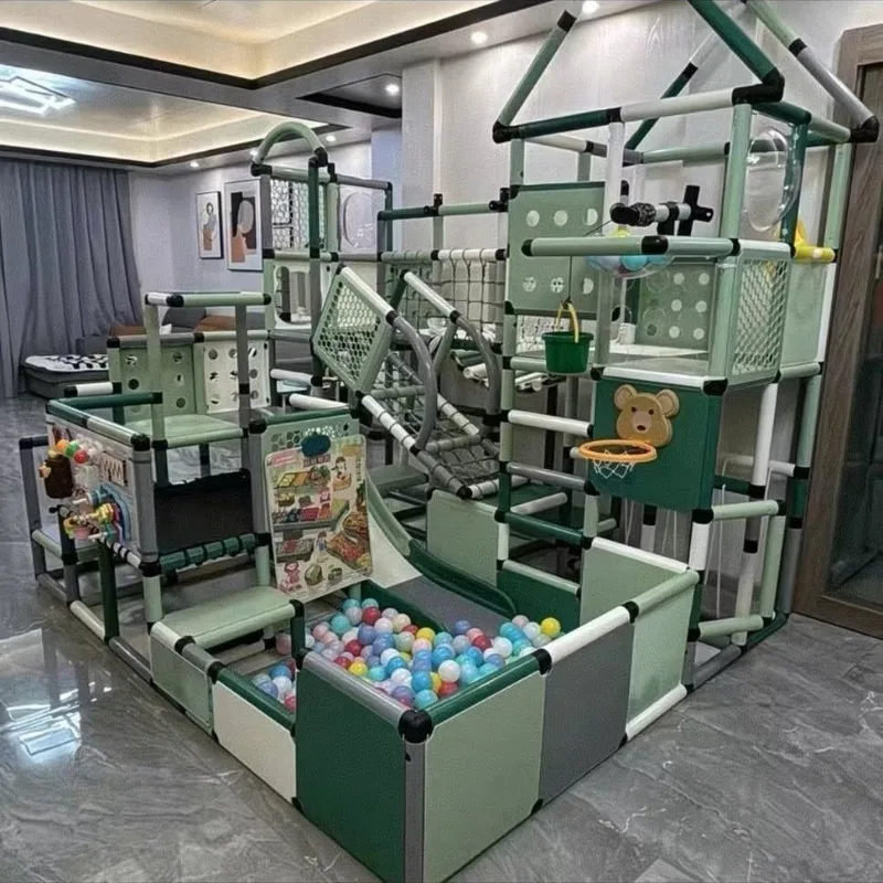 Climbing frame indoor DIY slide changeable, drawing climbing frame
