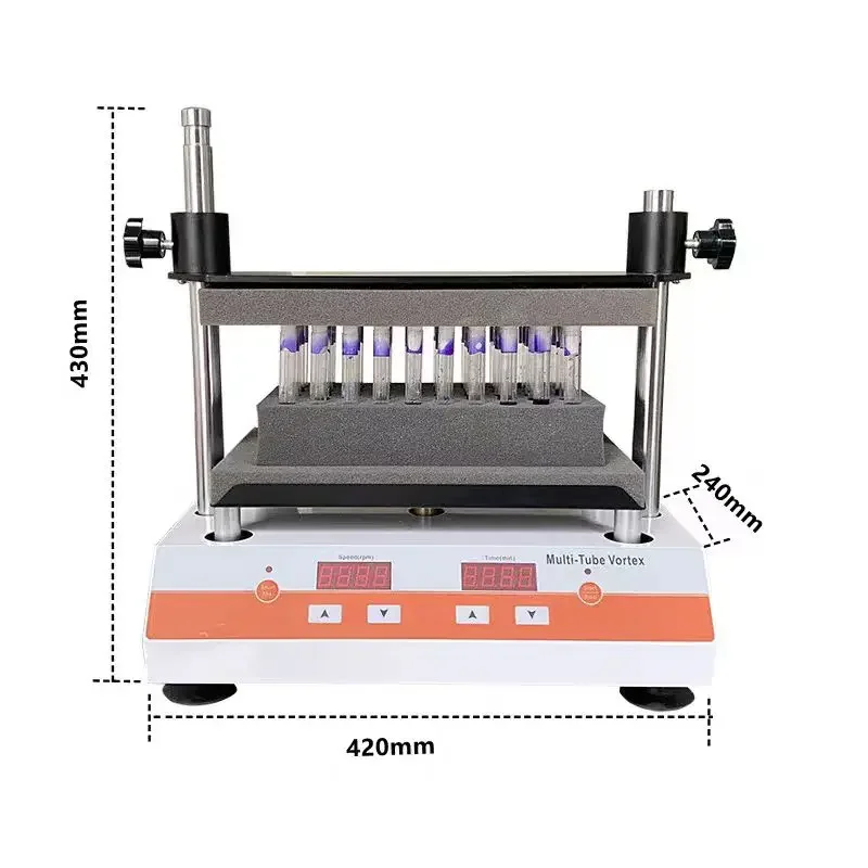 Mélangeur multitubes oscillant DWS à synchronisation de laboratoire
