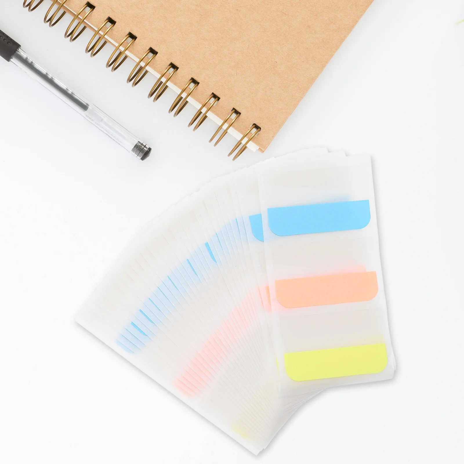 360 個の粘着インデックスタブ小型軽量持ち運びが簡単オフィスメモラベル学生ノート聖書研究用品粘着タブ