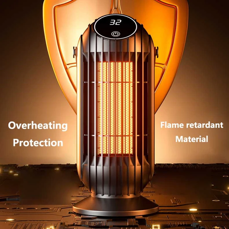 ميديا جديد 2000 واط ذكي سطح المكتب الفضاء سخان قوي PTC السيراميك التدفئة السريعة 4 إعدادات الحرارة للاستخدام المنزلي مكتب غرفة نوم #3