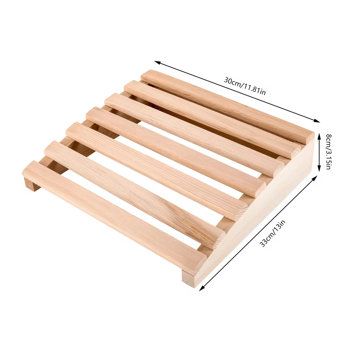 Almohada de madera para sala de Sauna, reposacabezas, suministros de Sauna, accesorios portátiles y duraderos, nuevo