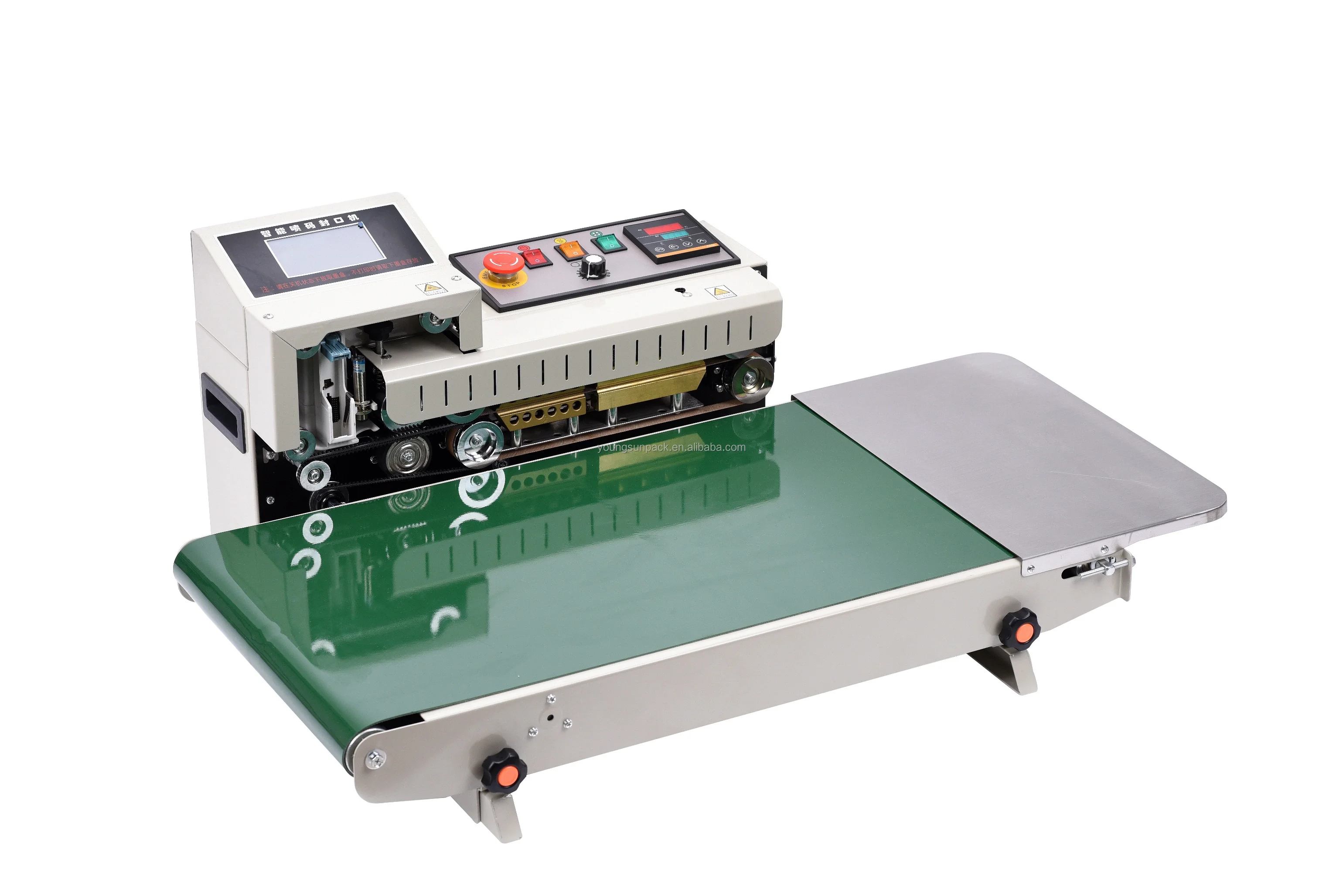 YOUNGSUN Electric high-performance plastic film bag sealing machine Continuous wide-format inkjet printing tape for clothing pac
