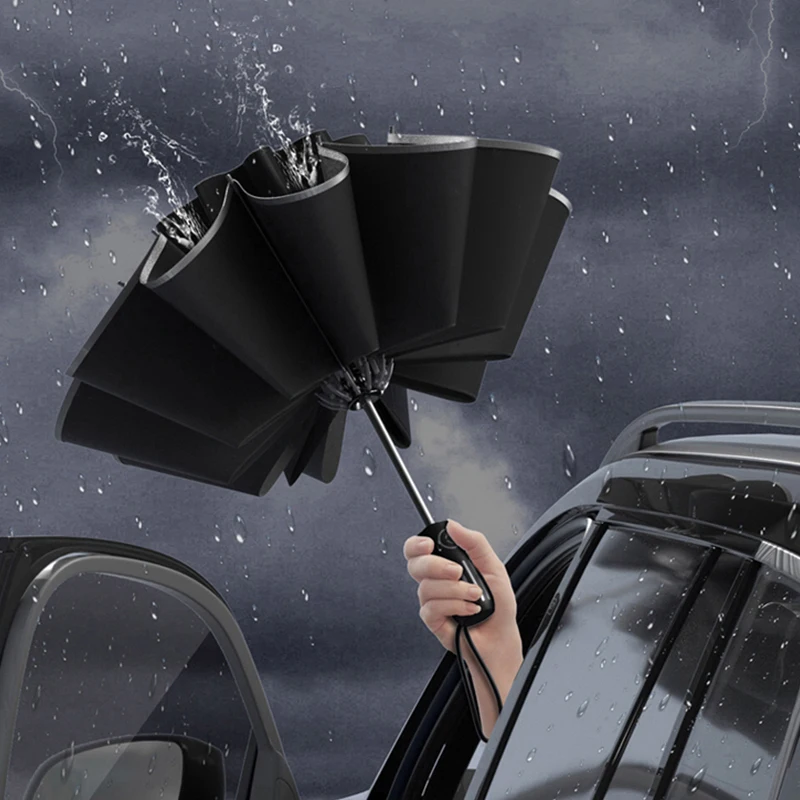 Xiaomi Youpin Automatic Folding Umbrella Reinforced Luxury Inverted Parasol Strong Umbrellas Lightweight Parapluie Rain Gear