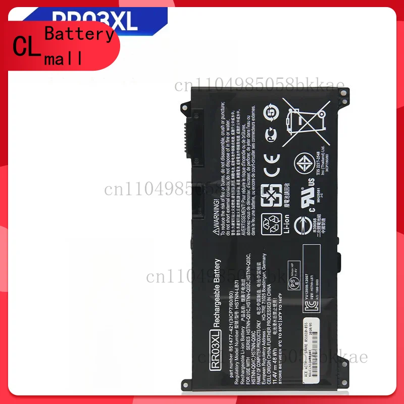

Аккумулятор для ноутбука RR03XL для HP HSTNN-Q01C Q04C Q02C Q03C Q06C HSTNN-LB7I 3930 мАч
