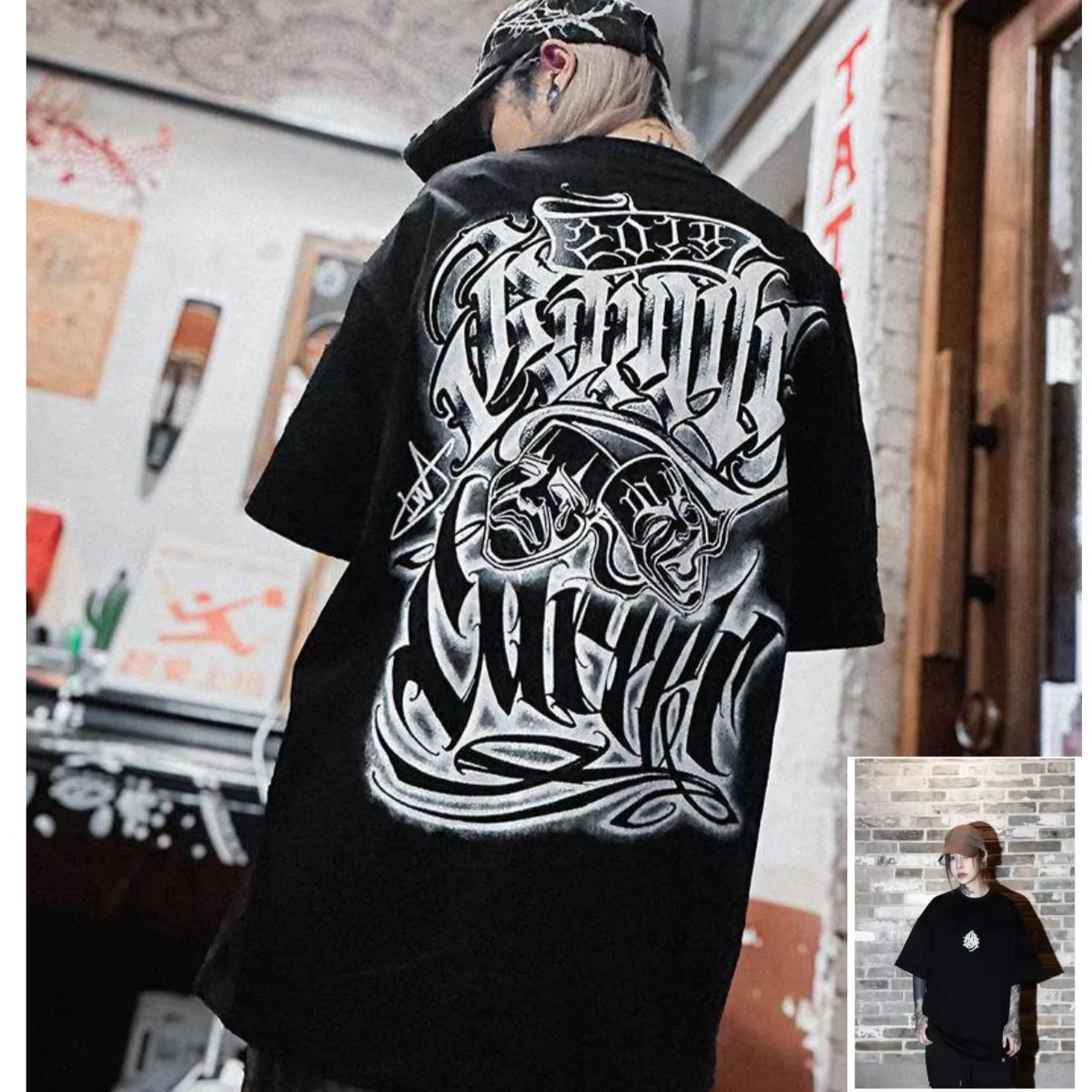 2026 New Cool Hot West Coast Chicano Tattoo Art Retro Style Summer Casual T-Shirt Men's and Women's Luxury Brand Top 2