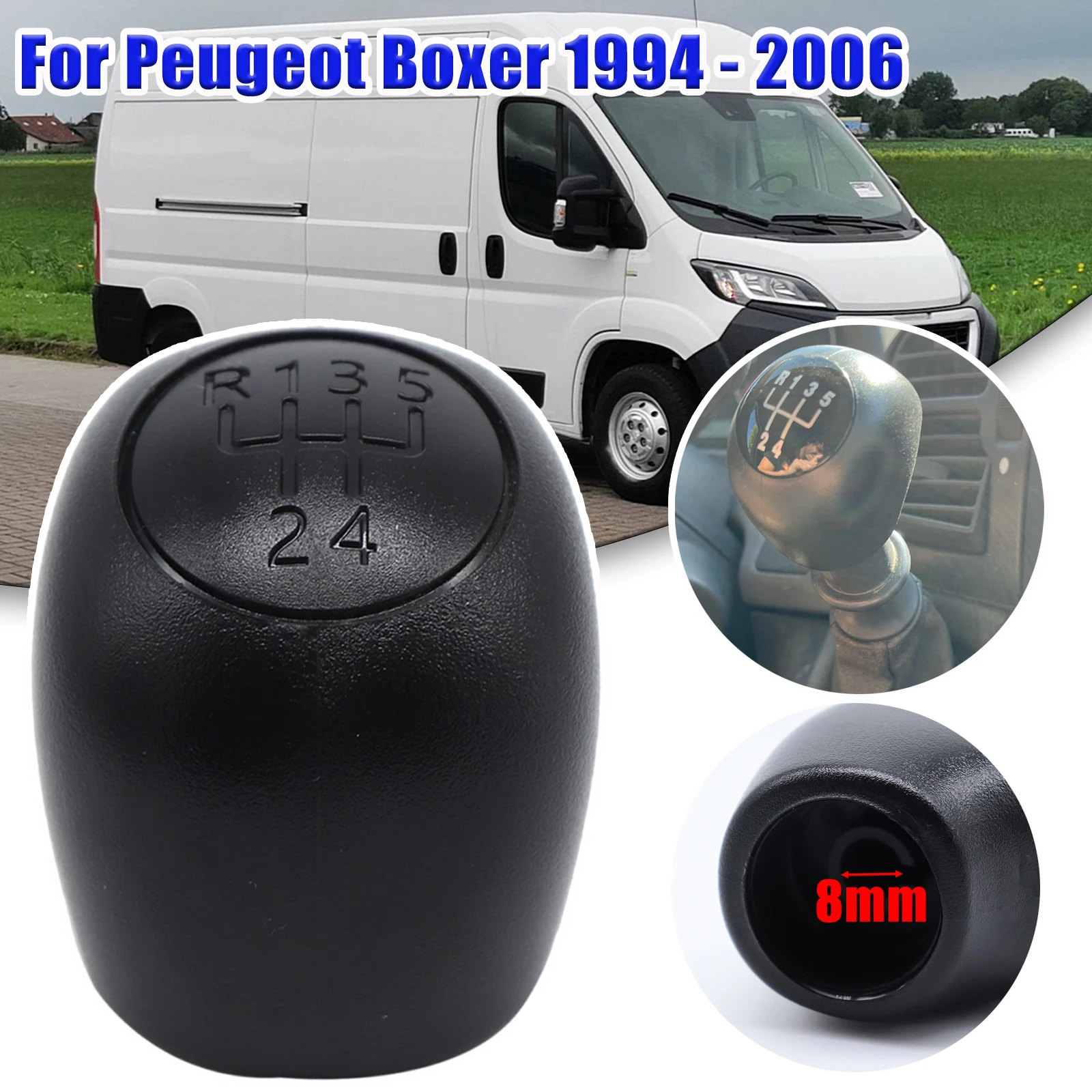 

Gear Shift Knob For Peugeot Boxer Gearstick Lever Pen 5SP + R Manual Shifter Handle Replacement 1994 1995 1996 1997 1998 - 2006