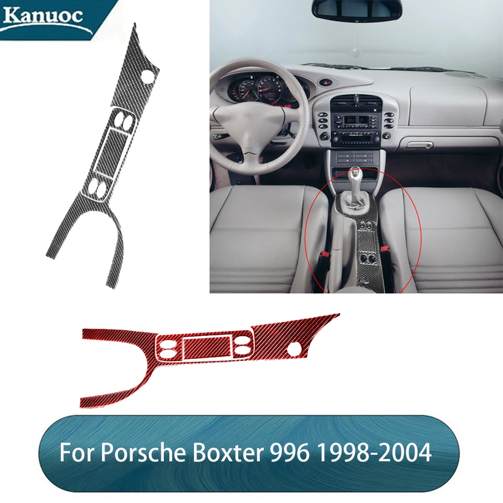 

Carbon Center Console Panel Stickers For Porsche Boxter 996 1998 1999 2000 2001 2002 2003 2004 Cover Car Interior Accessories