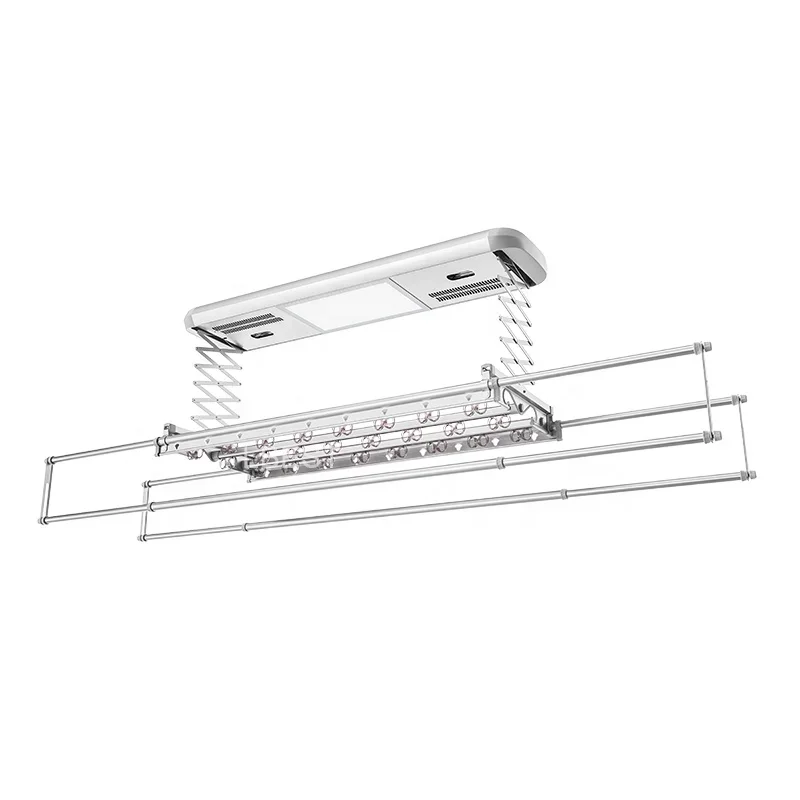 Intelligent Automated Ceiling Hanging Laundry Drying Rack Smart Clothes Dryer  Electric Clothes Rack System