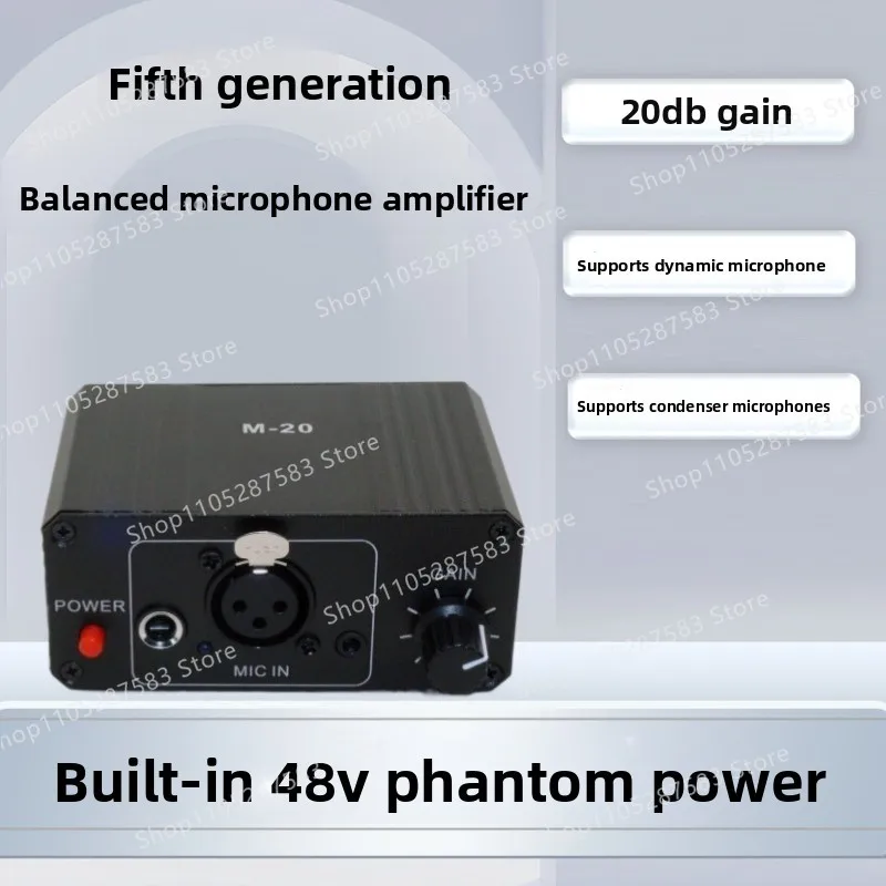 Live Sound Card Outdoor Guitar Musical Instrument Voice Put Condenser Microphone Dynamic Microphone Preamplifier Upgrade