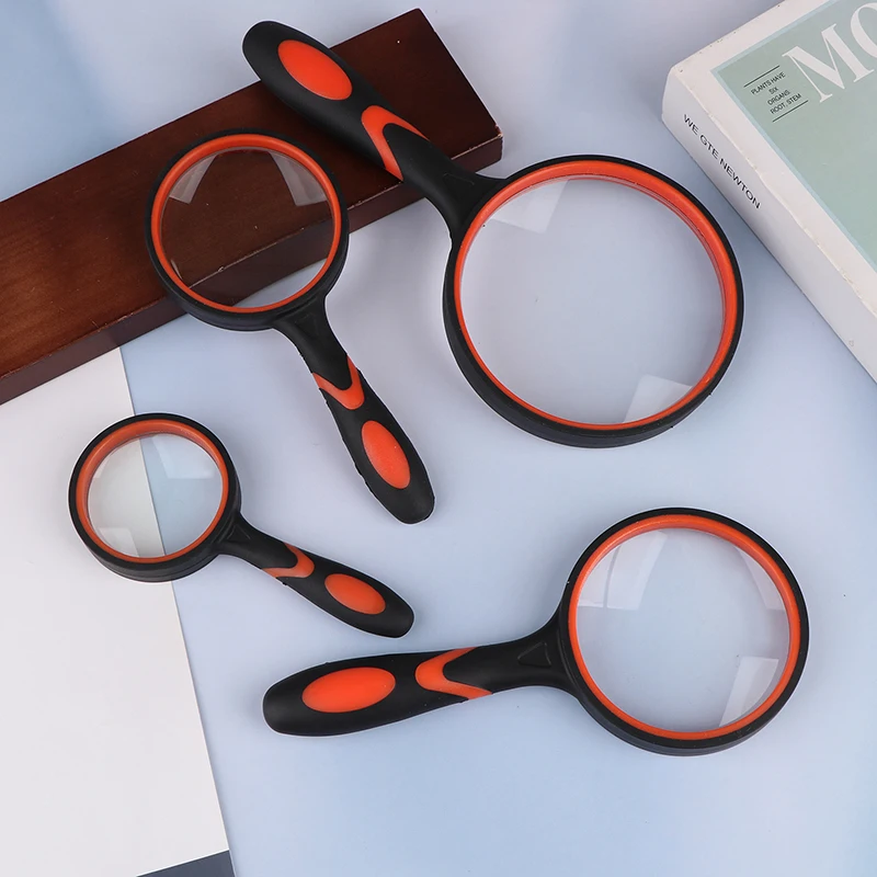 

Lightweight Silicone Handheld 10x High-definition Magnifying Glass For Elderly＆Children Observation Reading Identification Tools
