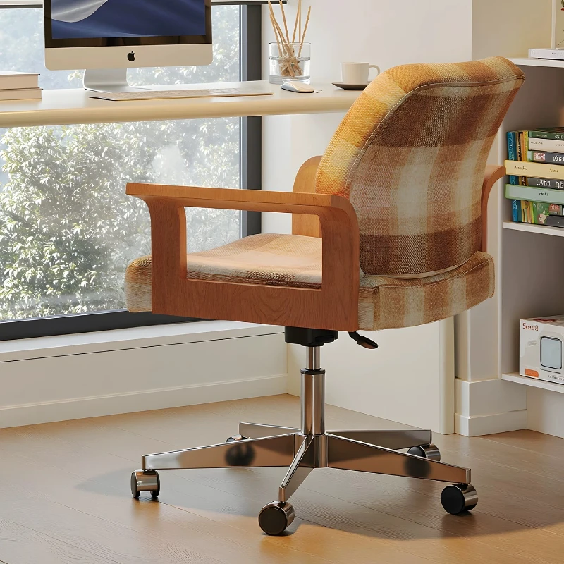 Book desk Computer chair Bedroom swivel Comfortable sedentary backrest lifting human body swivel