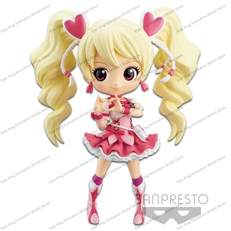 In Stock Original Bandai Pretty Cure Precure Qposket Action Figure Inori Yamabuki Cure Pine Cure Peach Delicate Anime Model Toys