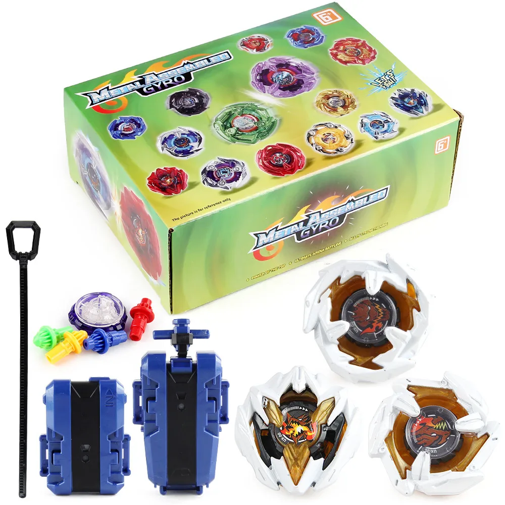 BX168-A34 화이트 UX-00 시리즈 스피닝 탑 세트 런처 포함 장난감 선물