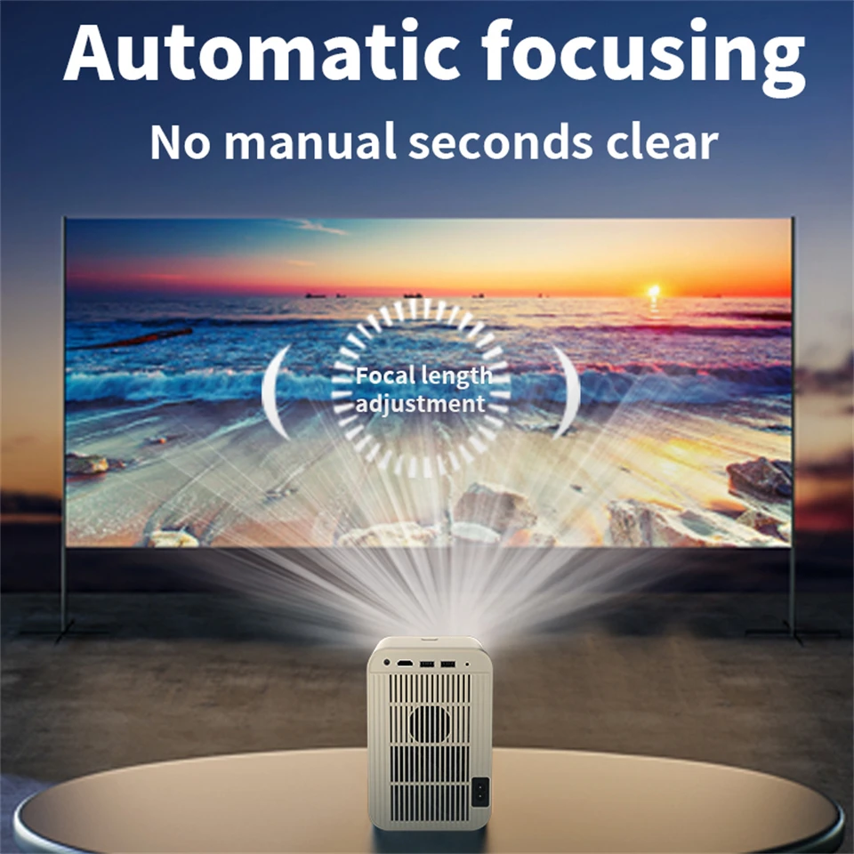 جهاز عرض KaiAqua HP30 Pro 580ANSI أندرويد 11 4K 1080P Wifi6 التحكم الصوتي Allwinner H713 التركيز الإلكتروني BT 5.0 سينما منزلية