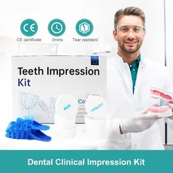 Luxsmile – Kit d'impression clinique dentaire, matériaux de sécurité Plus dents en Silicone, équipement dentaire