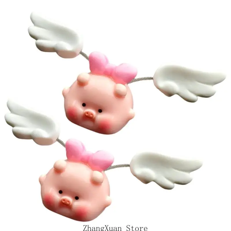 Cartoon-Schwingendes Schwein-Skulptur Kleines Tischspielzeug für Auto-Armaturenbrett-Dekorationen Geschenk 3XUF – Detail 4