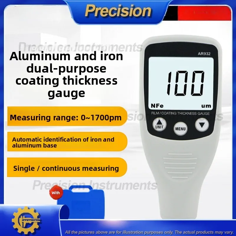 2026 Digital Coating Thickness Gauge for Ferrous and Nonferrous Metals Paint Plating Measurement Automotive Finish Testing