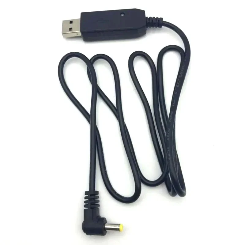 LED 표시등이 있는 USB 충전기 케이블, BaoFeng UV5RE UV-5R 3800mAh 연장 배터리 UVB2 BF-UVB3 플러스 UV-S9 워키토키용