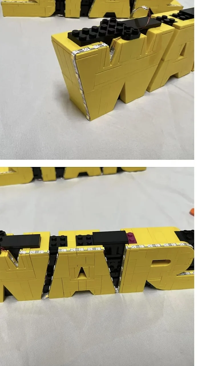 شعار MOC Cosmic Battle (إضاءة LED فقط)، زخارف ثلاثية الأبعاد للرجال والنساء والأطفال ألعاب مكعبات مجمعة هدايا عيد الميلاد 75407