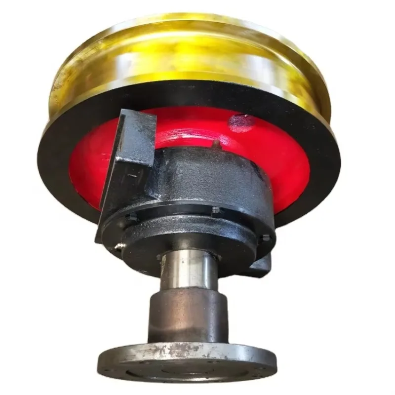 Customized Monorail Overhead Crane And Gantry Crane Wheel Heavy Duty Forged Crane Rail Wheel