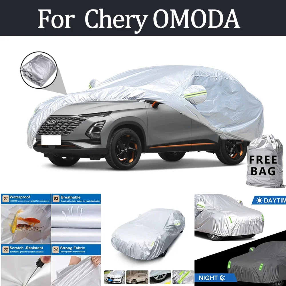 

For Chery OMODA Car Cover Outdoor Protection Covers Snow Sunshade Waterproof Dustproof Exterior UV Car Accessories