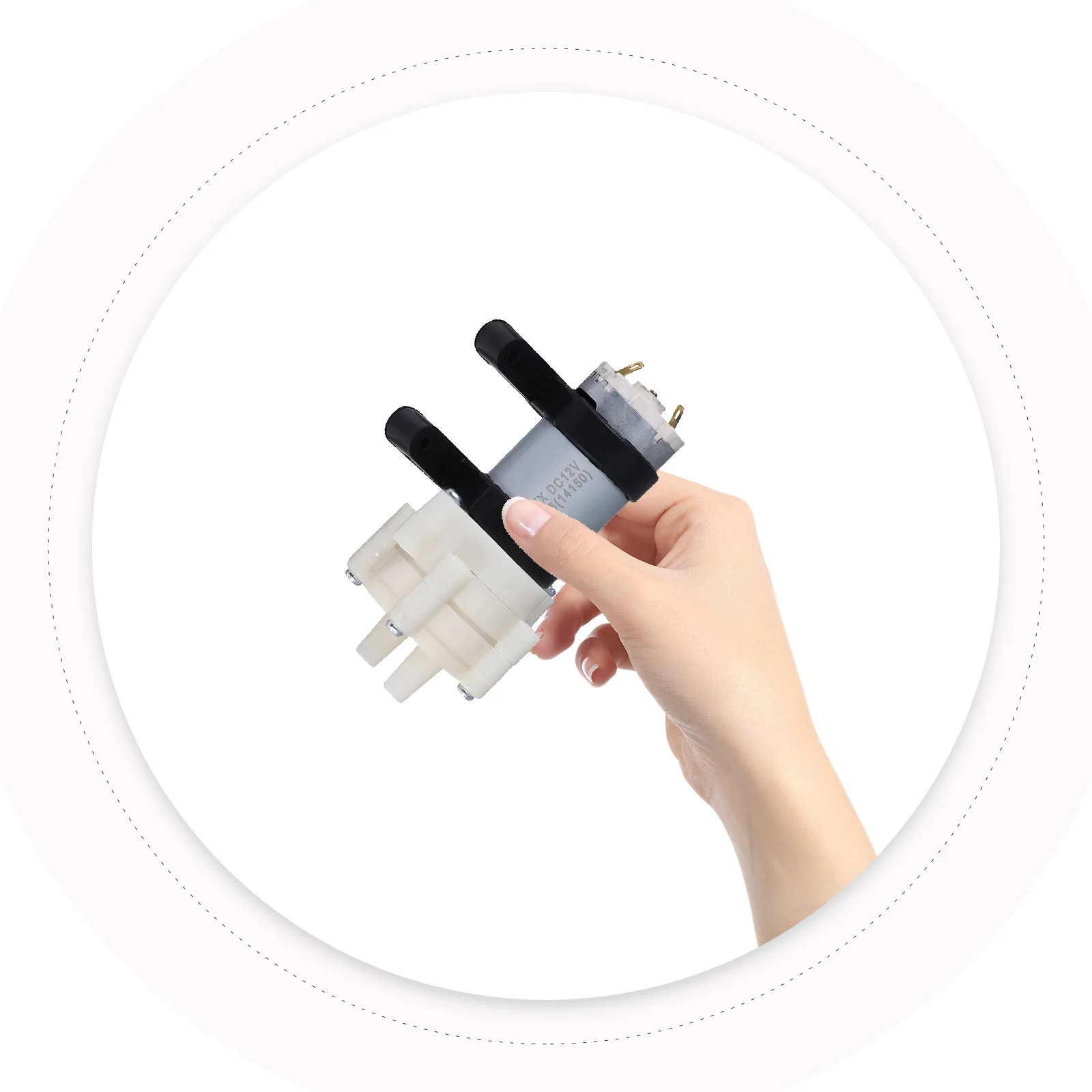 2 個の水槽水族館アクセサリーポンプ用エアポンプダイヤフラム水 DC 循環