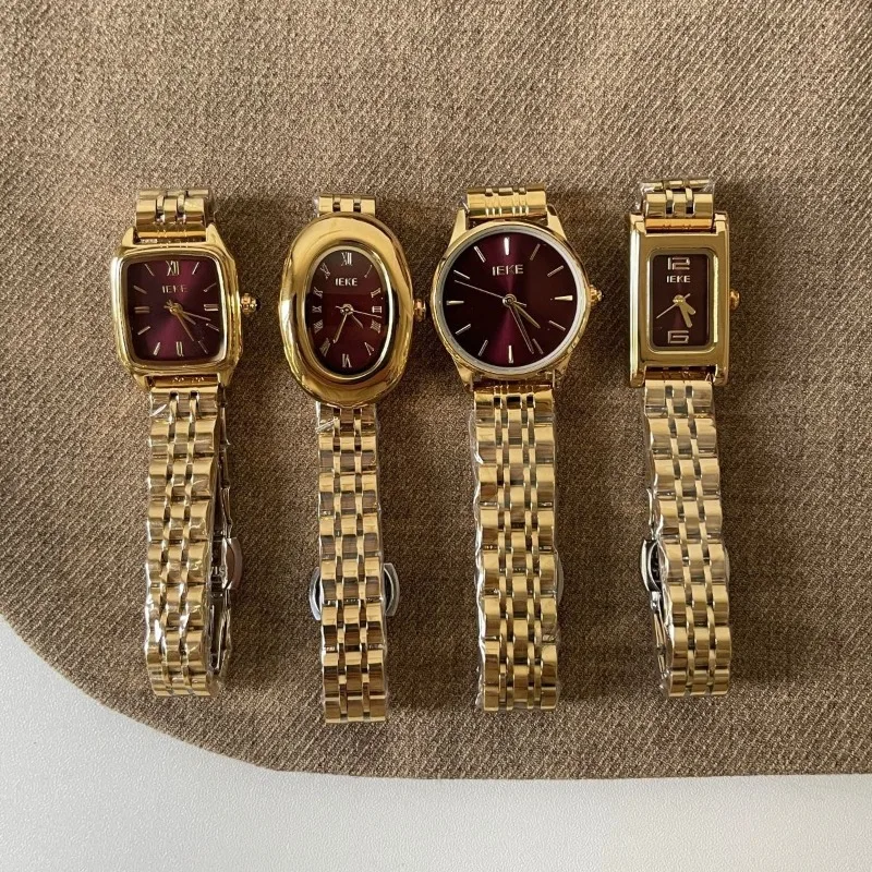 

Women Watch Vintage Small Dial Gold Watch Luxury Roman Numerals Steel Strap Ladies Girls Birthday Gift Wristwatch Clock