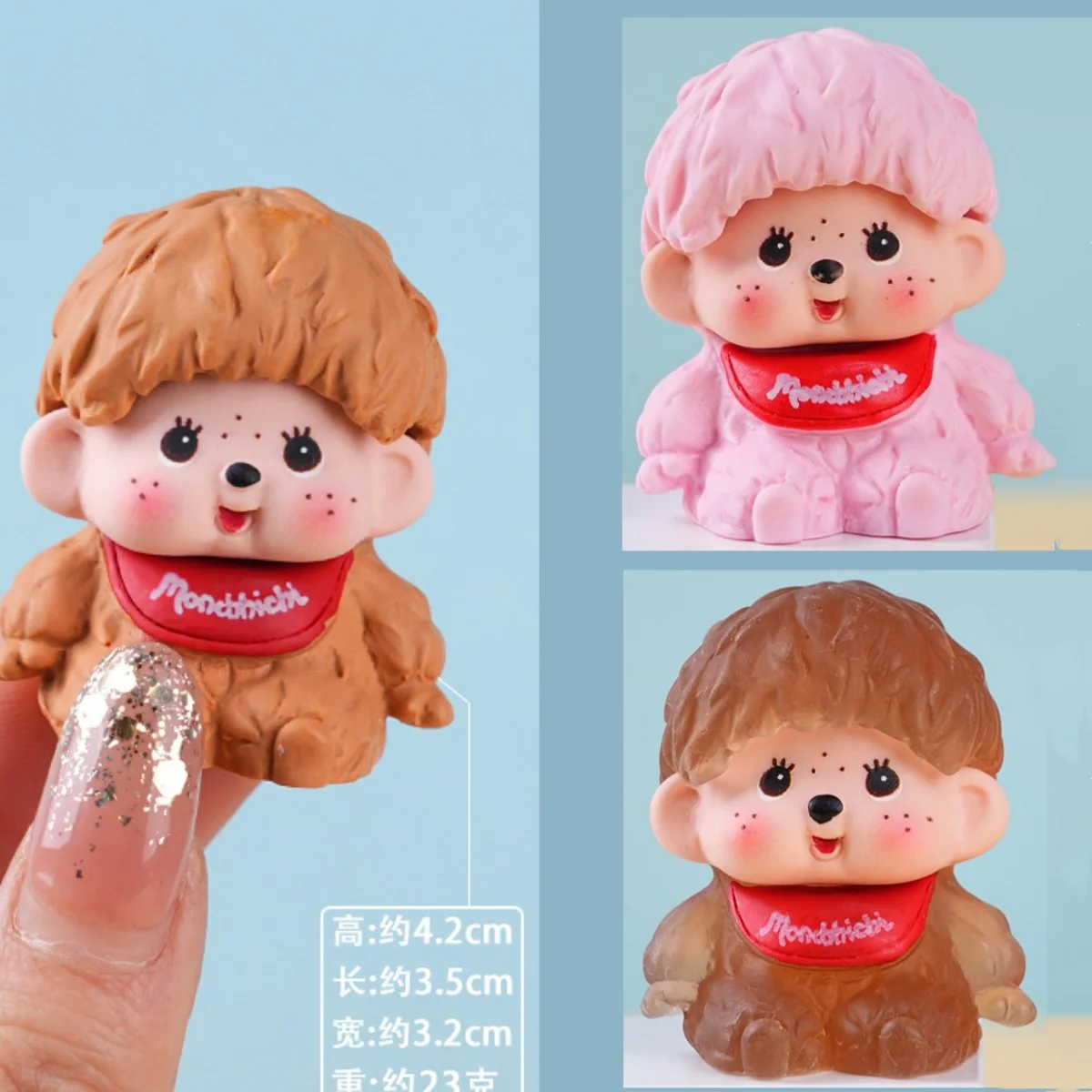 

Cute cartoon resin mini figurines, healing and prank dolls, fashionable desktop ornaments for home and car decoration 5cm