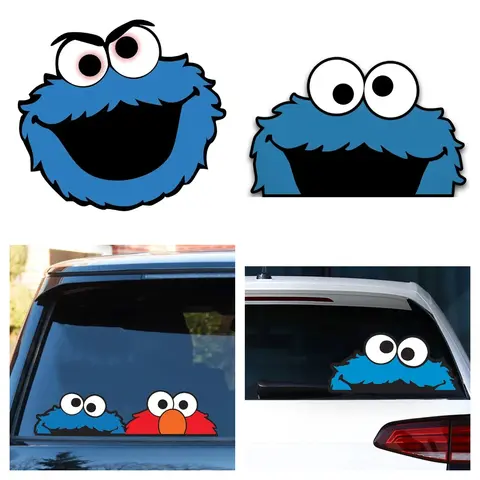 대담한 몬스터 자동차 스티커 방수 자외선 차단 비닐 데칼 장식 액세서리 PVC 도매