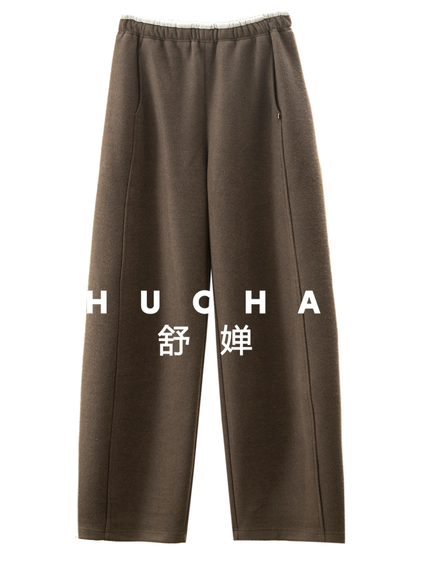 

Black Technology Heat Storage Heating High Waist Sickle Wide Leg Pants Women 41I8 Trousers Women Pantalones De Mujer