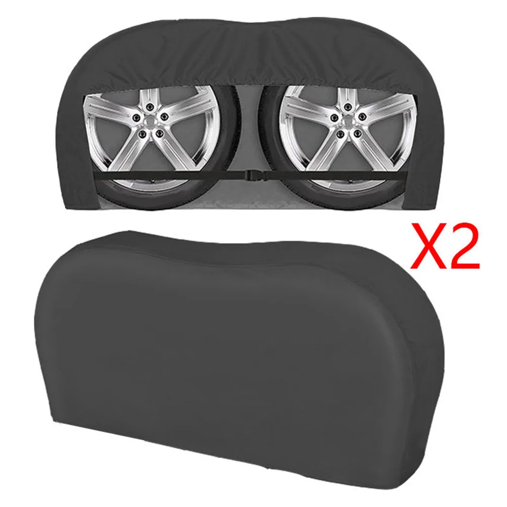 

Heavy Duty Dual Axle Tire Covers Spare Tire Tyre Wheel Cover Heavy Duty Vehicle Tyre Wheel Protector Dustproof Waterproof