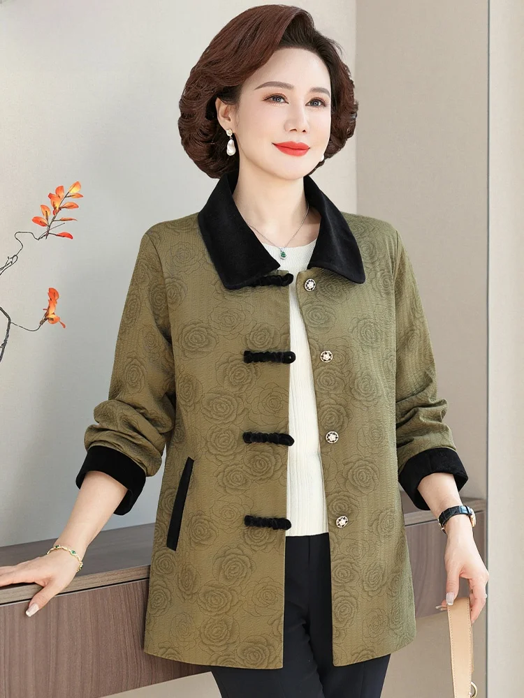 

Весенняя куртка Sli для женщин среднего возраста: модная, свободного кроя, для весны и осени, больших размеров, для женщин 40-50 лет