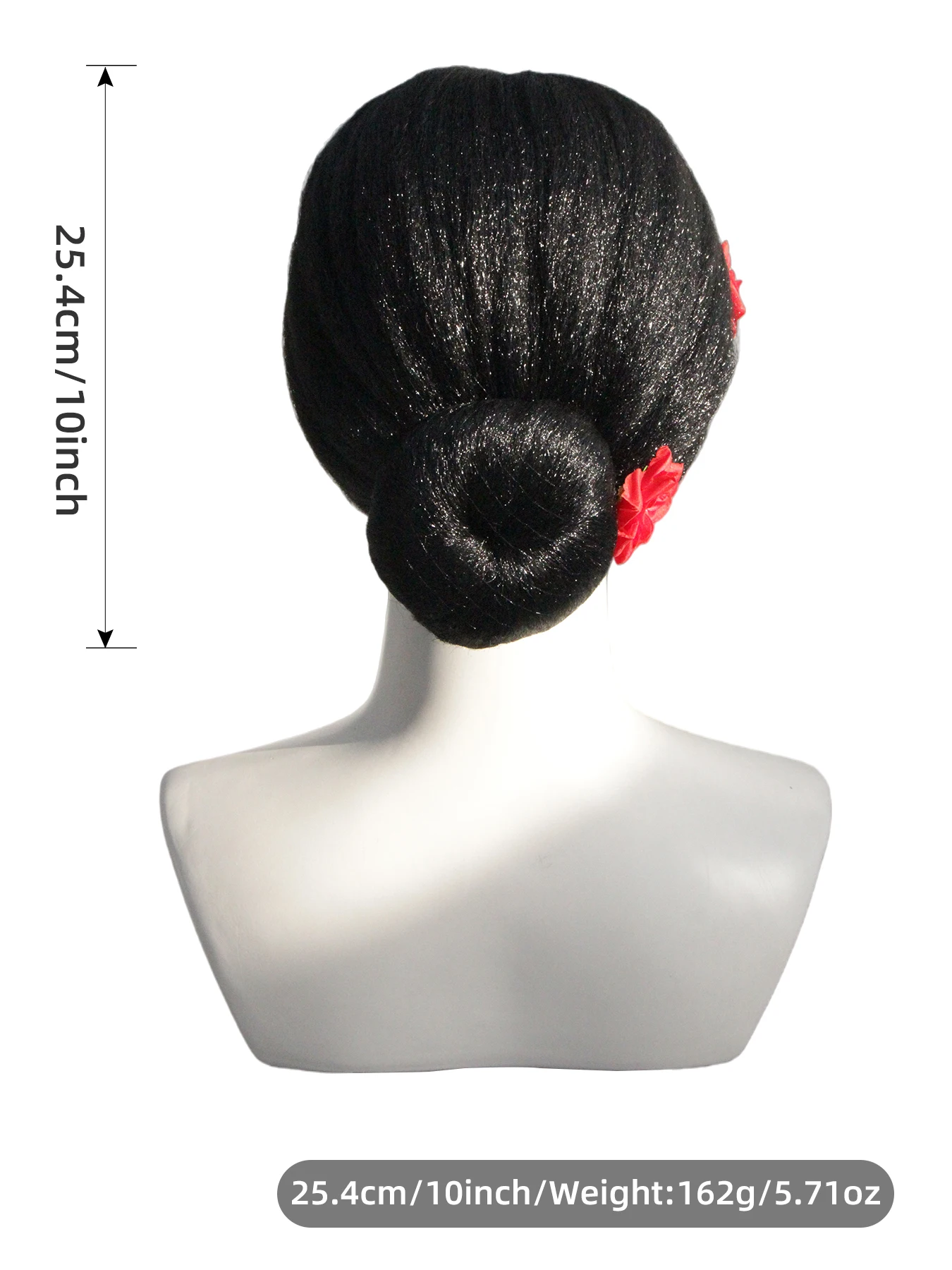High-quality Old-fashioned Milk-shaped, With Red Hair Accessories, Role-playing Wig, Heat-resistant Synthetic Wig