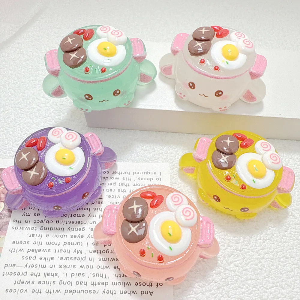 

Glow in The Dark Cartoon Pot 3D Flatback Miniature Resin Figures Simulation Toys for Car Dashboard Home Desk Decor Creative Gift