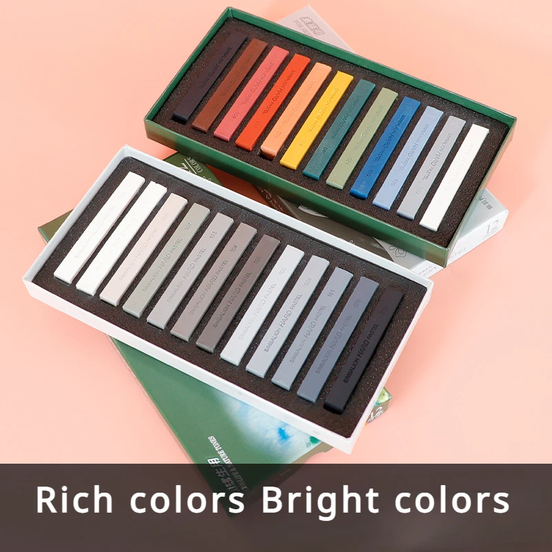 Sketching Chalk 12 Color Set Colorful Chalk Stick Eco-friendly Material Professional Drawing Set School Supplies Free 10 pieces