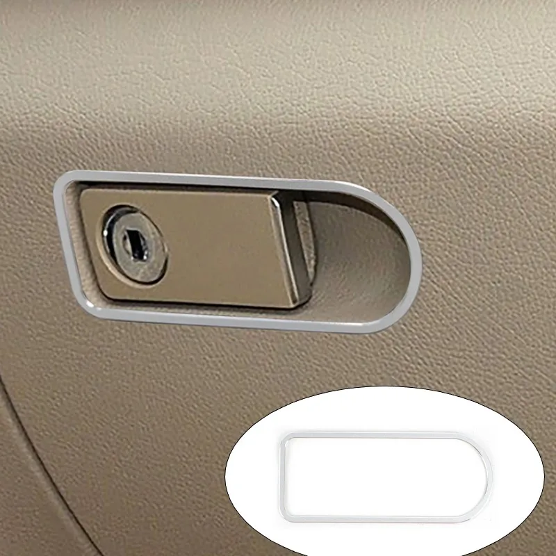 

Aluminium Alloy Car Co-pilot Glove Box Switch Frame Trim Strip For Mercedes Benz C Class W204 2008-2013 Interior Accessories