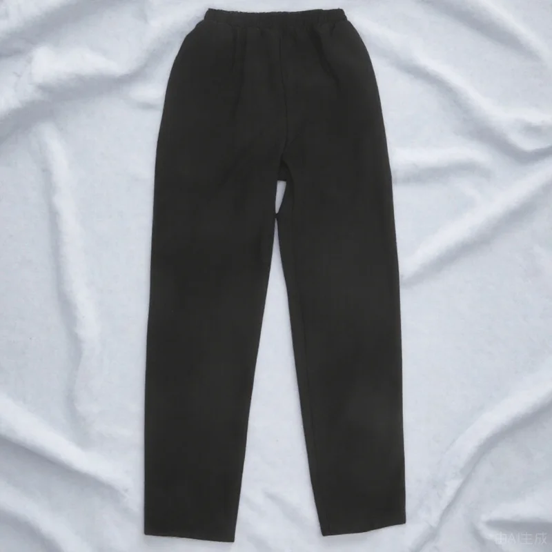 

Black Chef Pants For Men Breathable Polyester Cotton Workwear Restaurant Kitchen Staff Uniform Loose Resistant