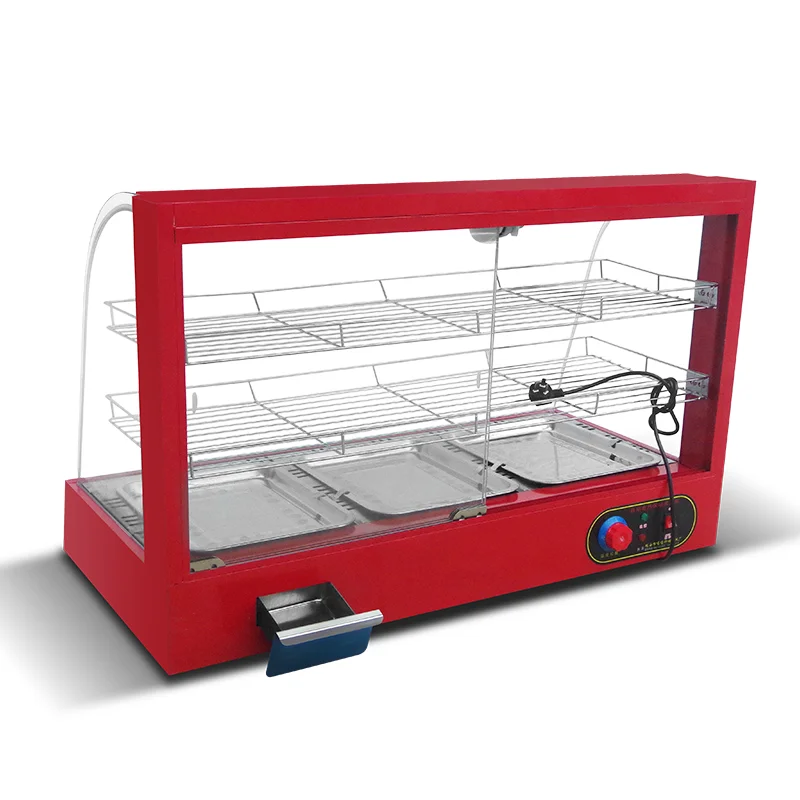 *Electric Curved Glass Warming Showcase for Hotel Restaurant Supplies