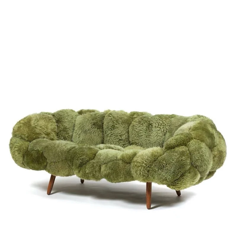 

American Nordic retro industrial style casual solid wood leather sofa chair hot sale