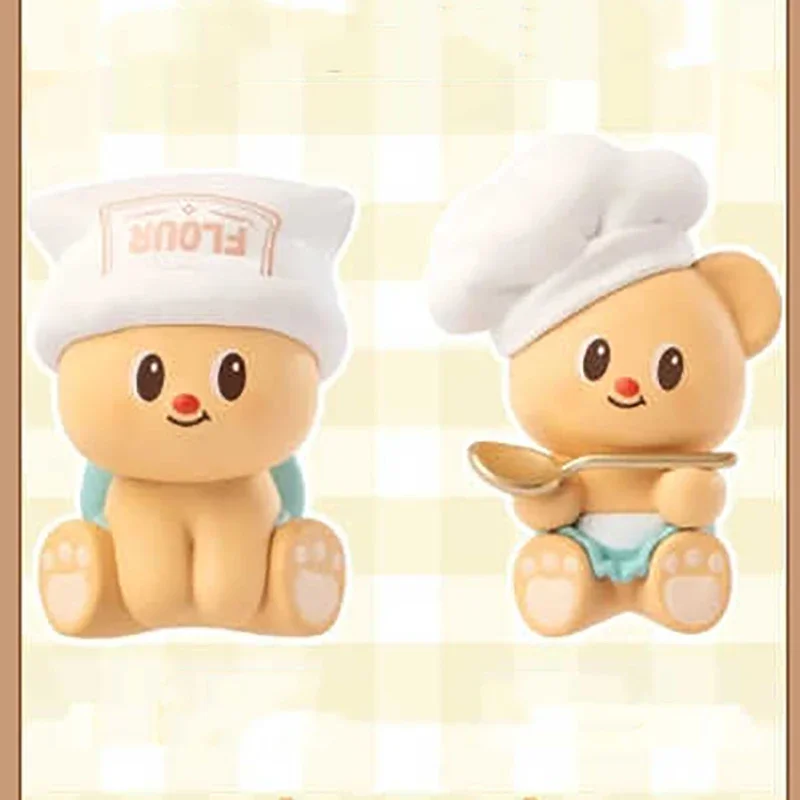 Kotak Buta Seri Ahli Memanggang Beruang Mentega Tas Buta Gandum Lucu Mini Kotak Misterius Hadiah Dekorasi Desktop Anime Kartun