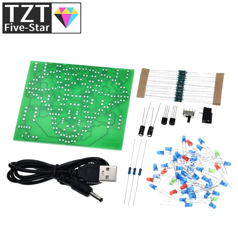 Laboratory Swing bells Wobbly Windbell Fun Electronic DIY Kit Wring 95 LEDs Wind bell 5V 9V