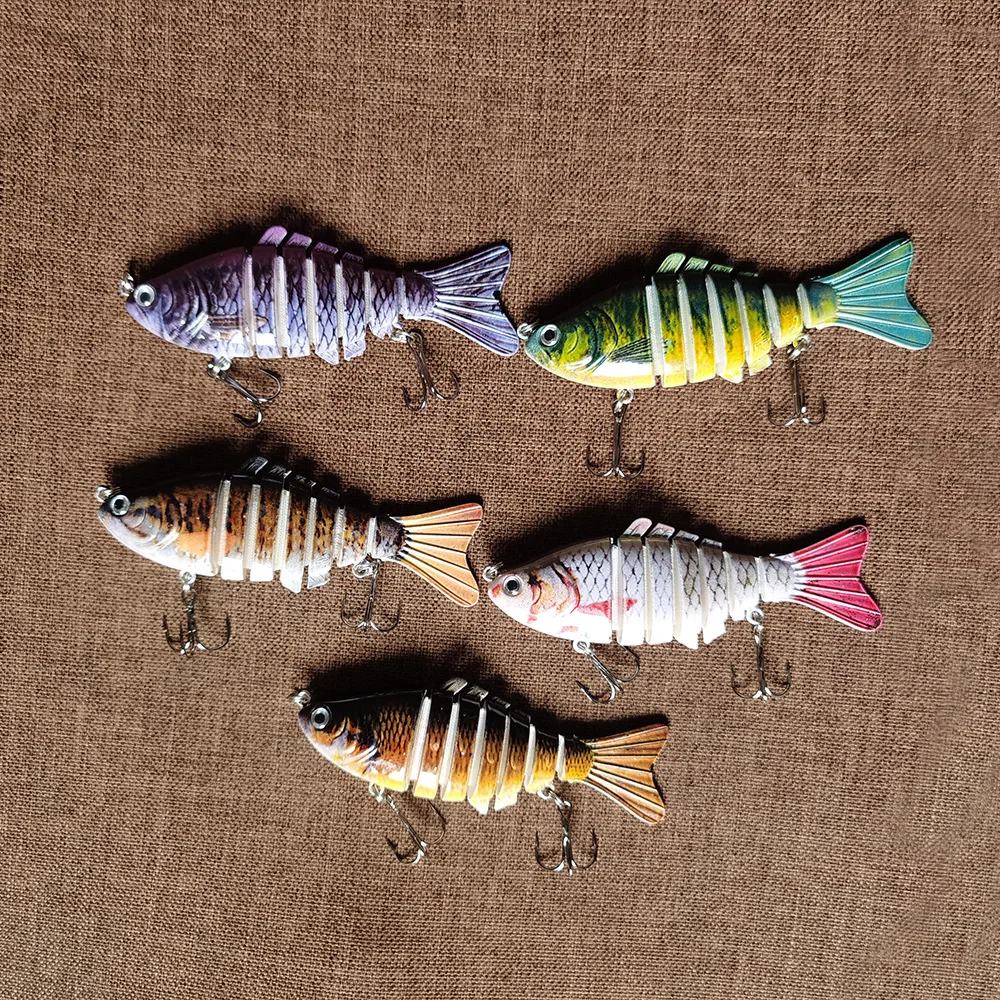 1 Pieces Fishing Lures Multi 6/7 Segments Jointed Hard Bait Wobblers Swimbait Crankbait Swim Bass For Pike Sinking