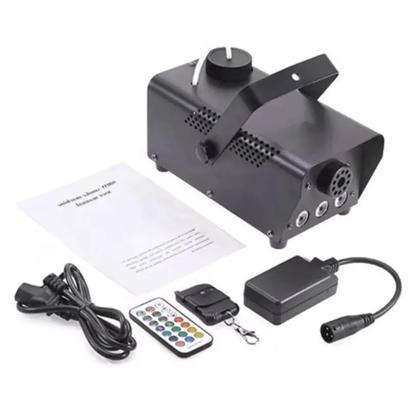 500W Fog Machine Portable Wireless Remote Smoke Fogger 5m Spray Range 0.25L Tank Halloween Christmas Wedding DJ Party Stage Show