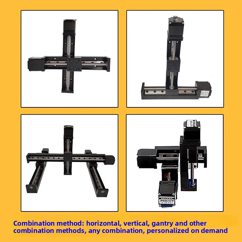Mesa deslizante de trilho guia de motor de passo linear de micro precisão 28 com trilho de linha de parafuso em forma de T