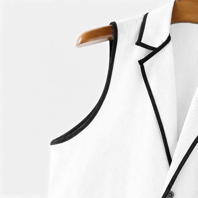 خمر التباين اللون مخطط سترة الرجال قميص 2026 ربيع الخريف أنيق المرقعة قميص بلايز رجالي عادية زرر سروال قصير قمصان