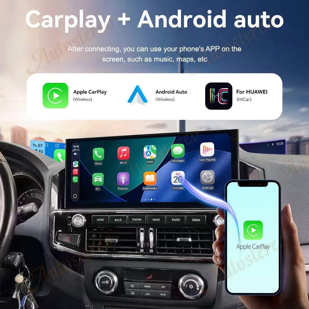 Android14 Carplay 12.3 For MITSUBISHI PAJERO Shogun Montero 2006-2016 Car GPS Navigation Head Unit Auto Stereo Multimedia Player