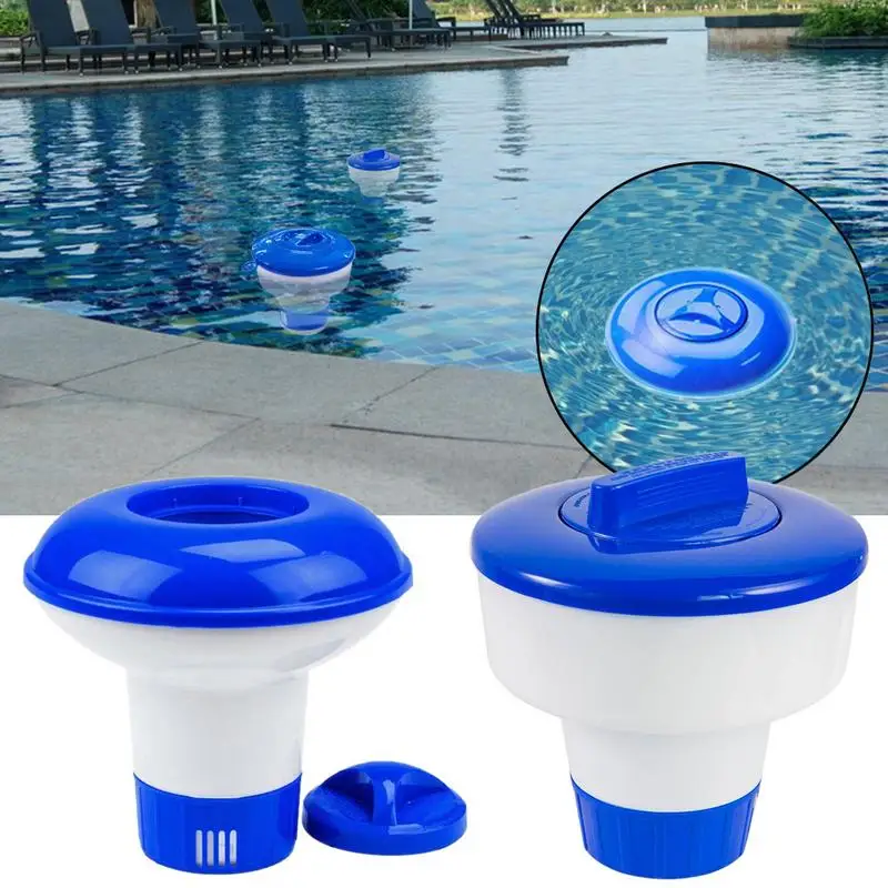 5 Inch/8 Inch Swimming Pool Floating Dosing Device Swimming Pool Spa Tablet AutoSupplier Floating Chlorine Dispenser Cleaning