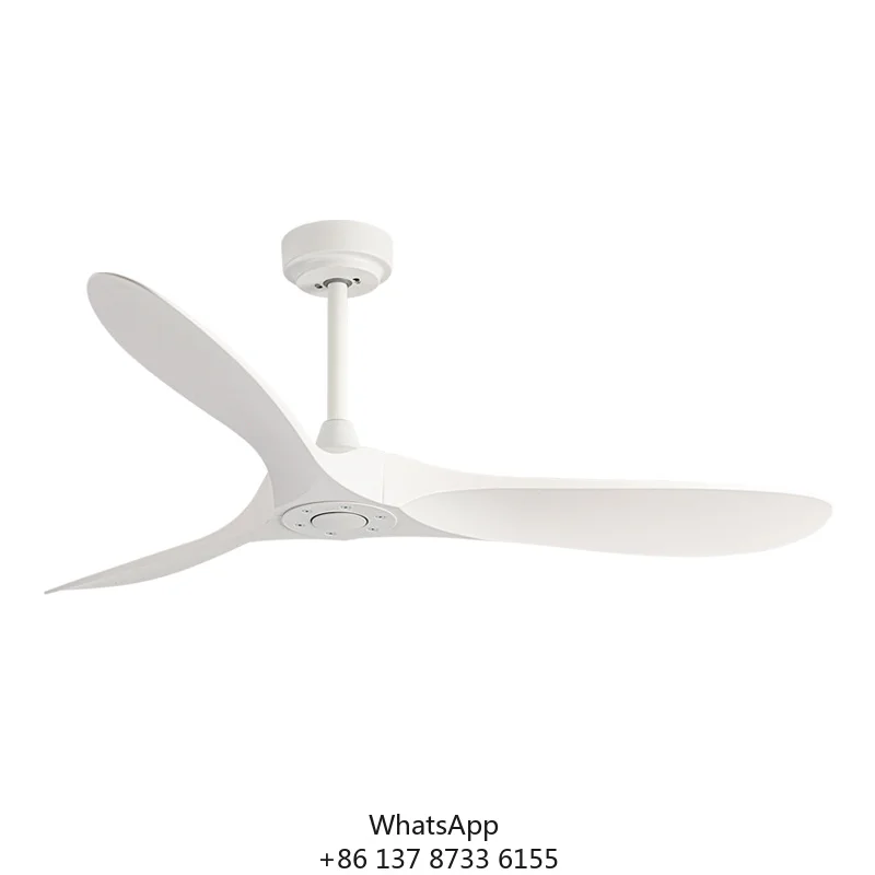Model ABS 666 42/52/60/70 Inch Modern 3 Blade Ceiling Fan New Design White Color