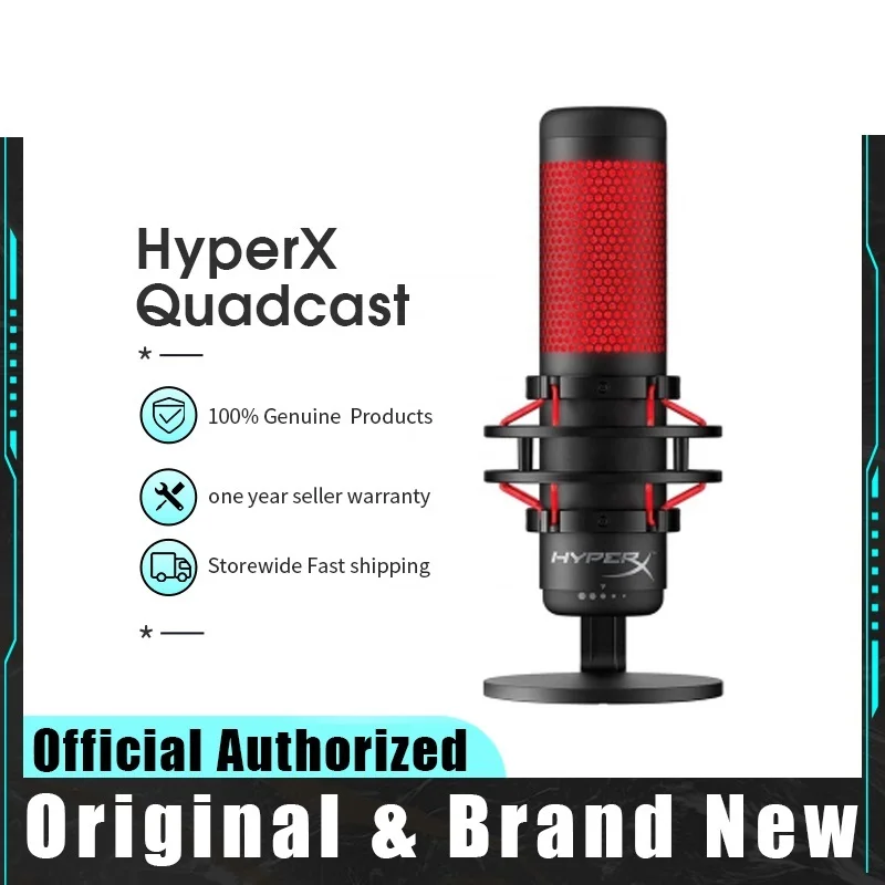 New QuadCast / QuadCast S E-Sports Microphone Computer Gaming Live Microphone RGB Microphones For Pc Laptop